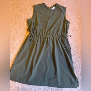 Calvin Klein Sleeveless Olive Mini Dress